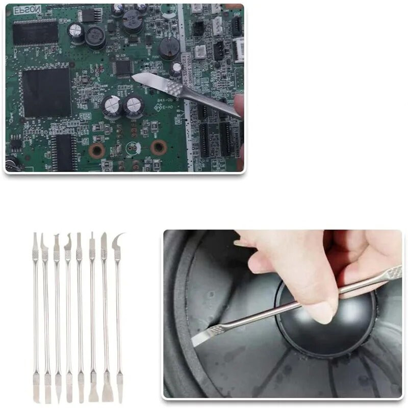 1 Set Multifunctional 8in1 Metal Phone Opening Pry Repair Tool Tablet ...