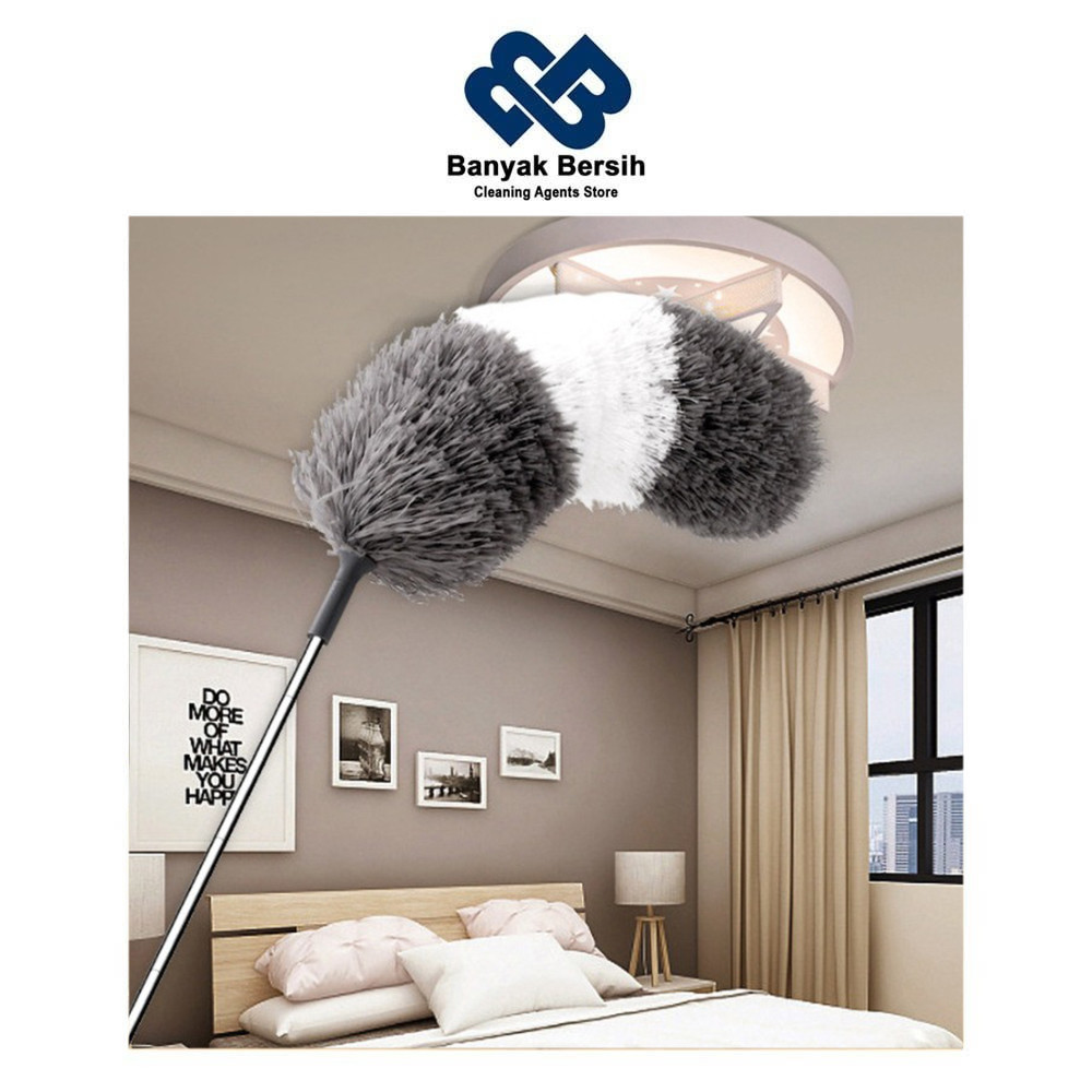 BANYAK BERSIH 280cm Long Feather Duster Dust Cleaner Fan Ceiling ...