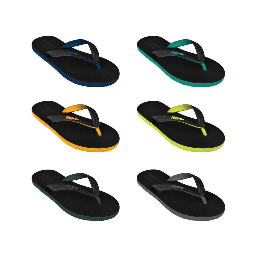 Fipper Black Series M New Collection Rubber Slipper for Men