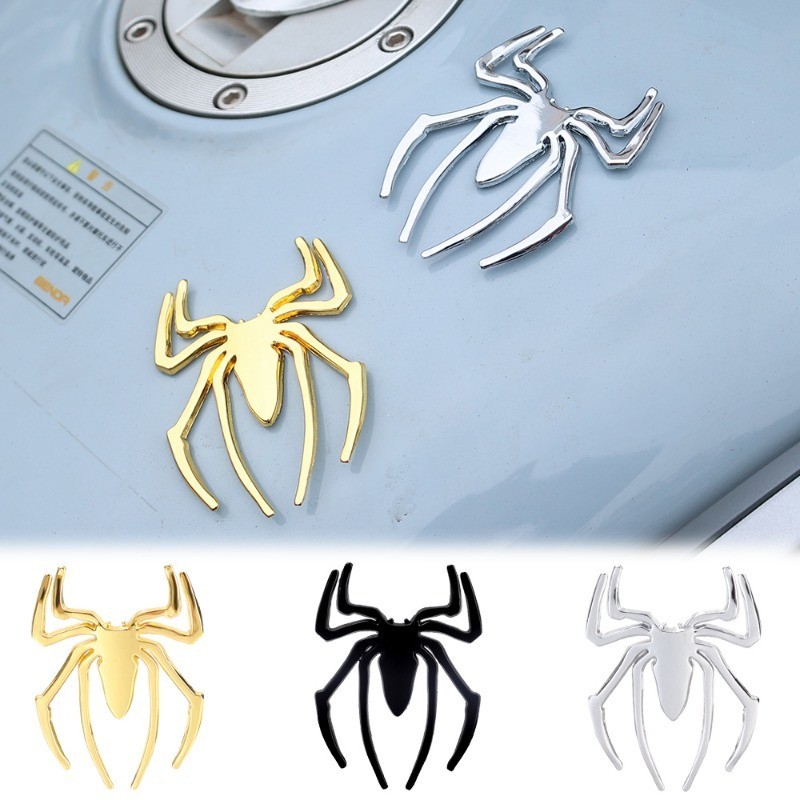 [ Featured ] 3D Metal Badge Sticker - Spider Shape Car Sticker - Auto ...
