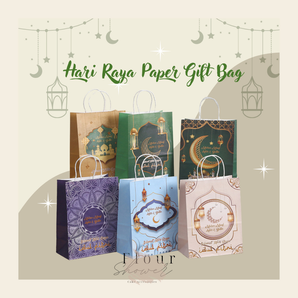 Paper Bag Hari Raya Handle Paper Gift Bag Ramadan Raya Gift Bag Goodies ...