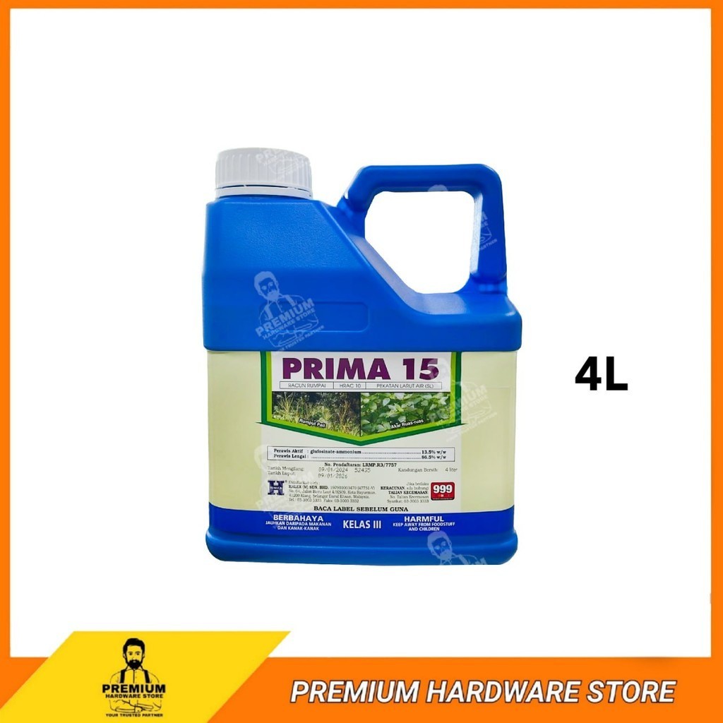 HALEX Prima 15 4 Liter Glufosinate Ammonium 13.5% Racun Rumput Kerbau ...