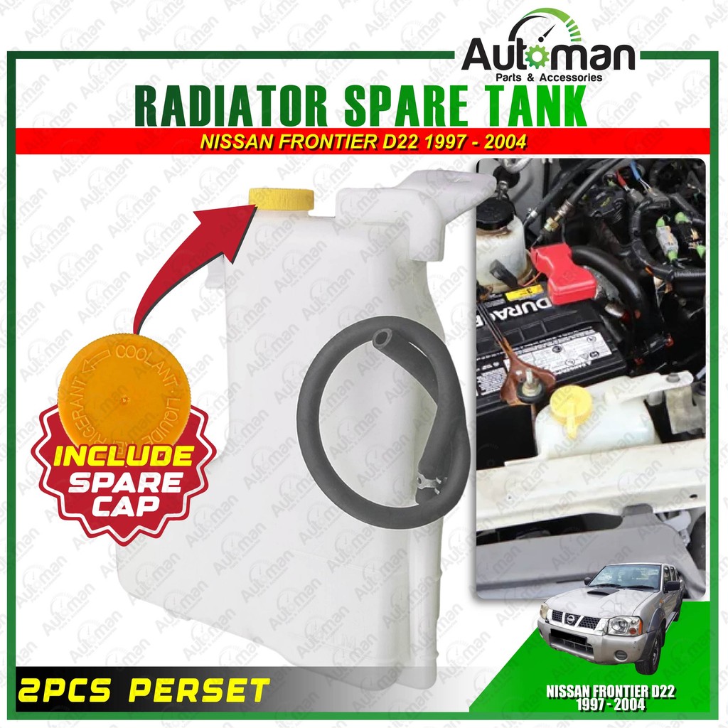 Radiator Water Spare Tank Second Nissan Frontier D22 1997 - 2004 Bottle ...