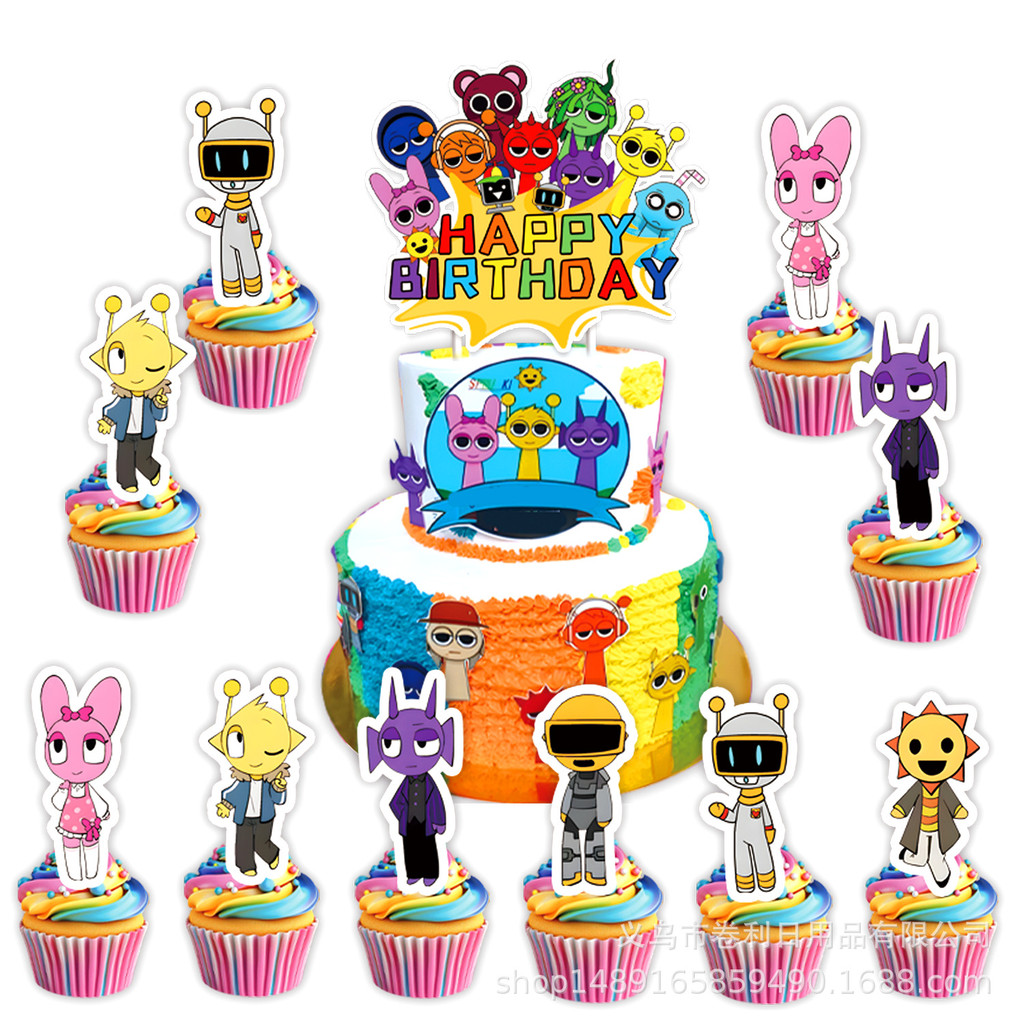 Incredibox Sprunki Birthday Party Decoration Tableware Cup Plate Napkin ...