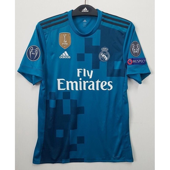 Champions T shirt 17 18 Real Madrid 3rd Champions League Ronaldo 7 17 Retro jersey 10 Modric 7 9 Benzema UCL 2017 2018 Shopee Malaysia