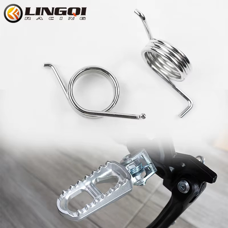 LING QI Motorcycle Foot Spring Foot Pegs Rests Pedals for Surron Sur ...