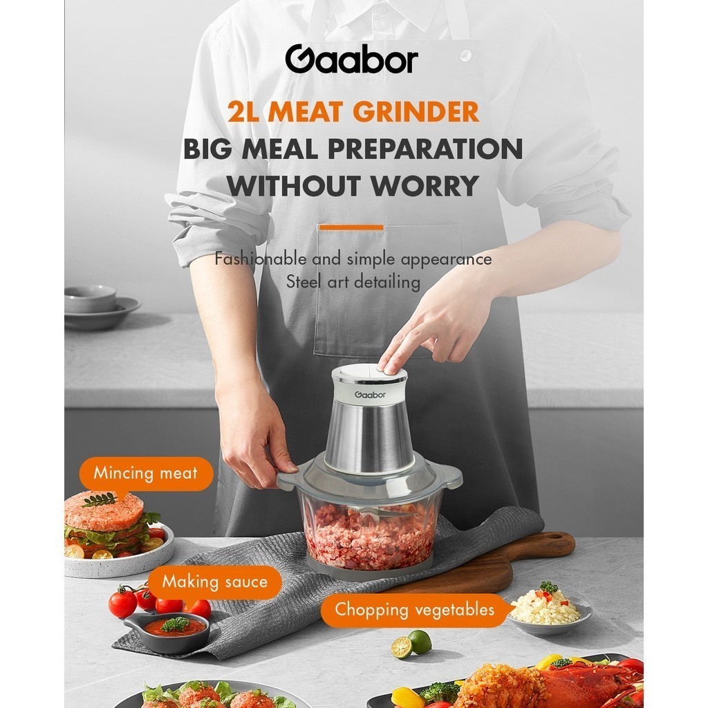 Gaabor Food Processor Blender S-Type Double Layer MG20M-WH01A