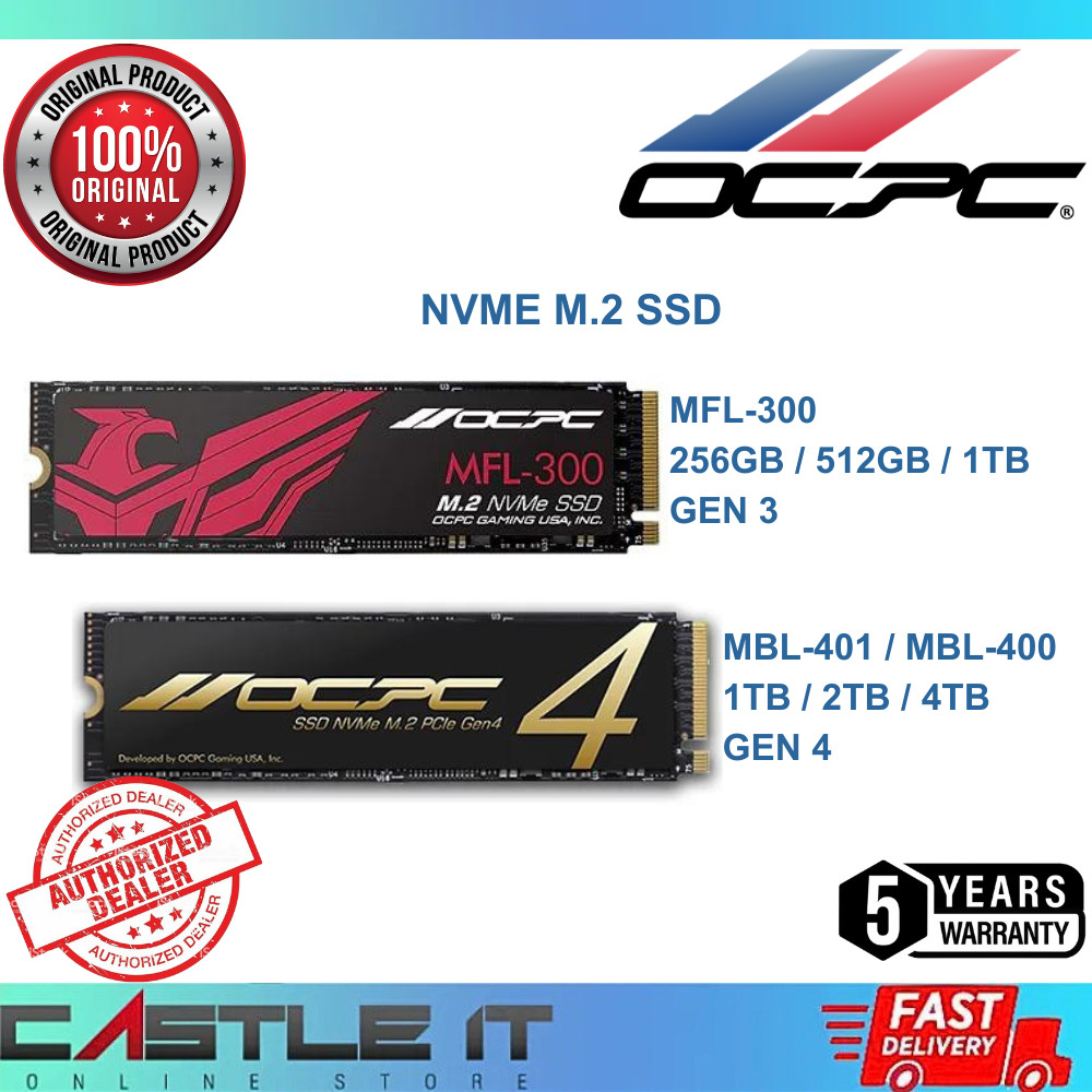 OCPC MFL-300 MBL-400 MBL-401 NVMe M.2 SSD 2TB/1TB/512GB/256GB Gen4 Gen3 ...