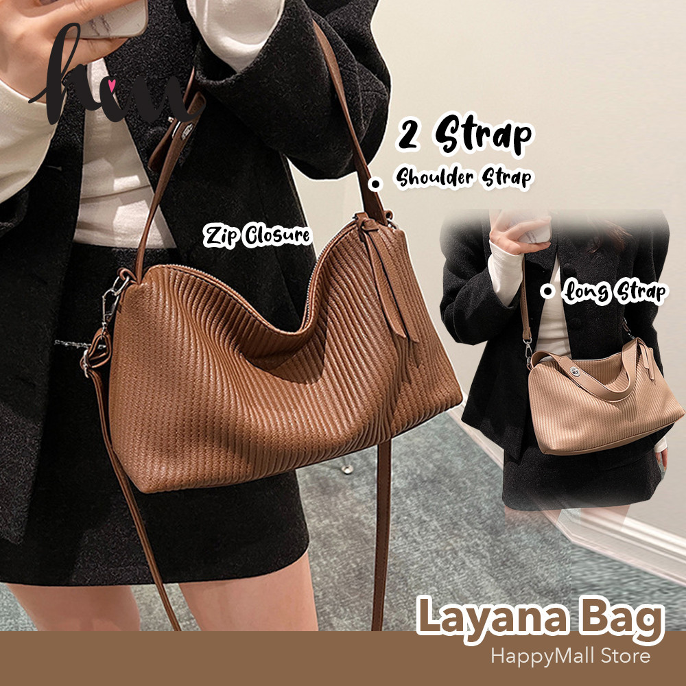 Layana Bag Sling Bag Women Crossbody Bag Women Large Tote Bag Big Compartment Beg Tangan Wanita Sling Bag Beg Shopee Malaysia