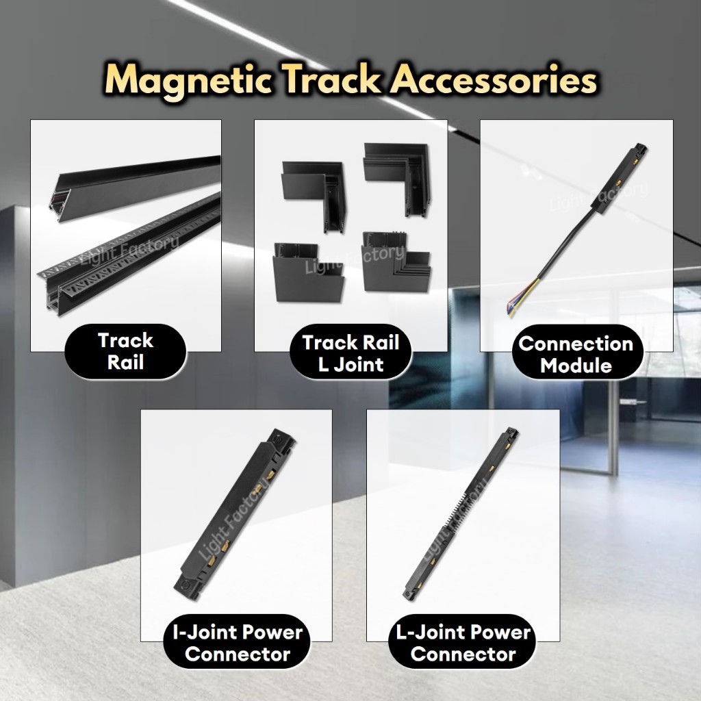 🔥NEW🔥Philips Magnetic Track Accessories ST307Z Surface/Recess Black ...