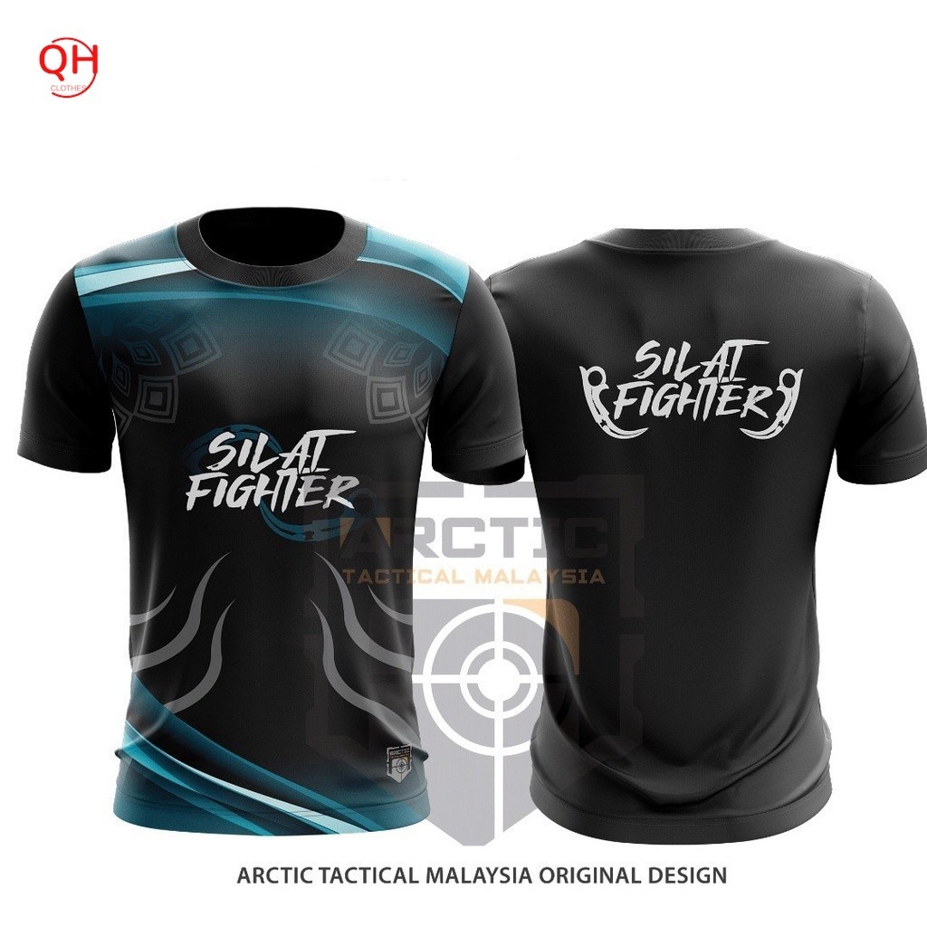 Malaysia Sublimation Printed Round Neck Short Sleeve T Shirt Silat