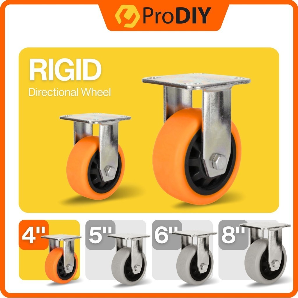 Industrial Professional Heavy Duty Caster 4 in / 100mm PU Wheel Swivel ...
