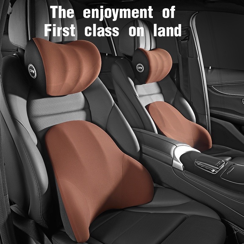 Mercedes Benz Car Seat Headrest Waist Pillow Memory Cotton Car Headrest ...