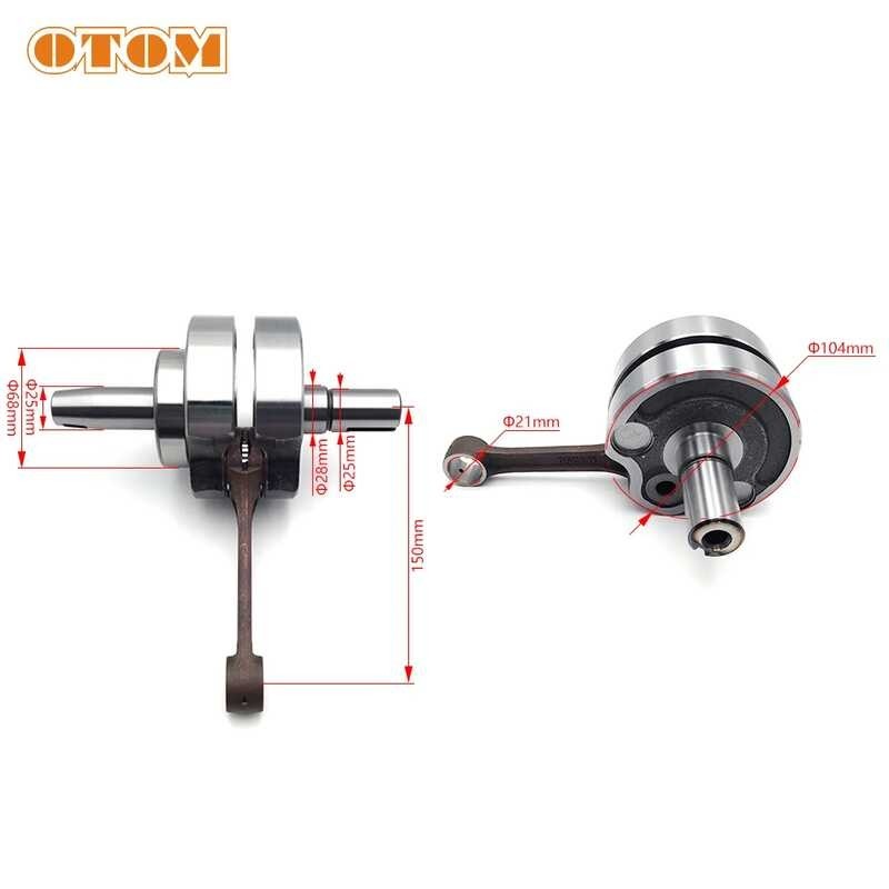 OTOM Motorcycle Crankshaft Connecting Rod Assembly With Bearing For