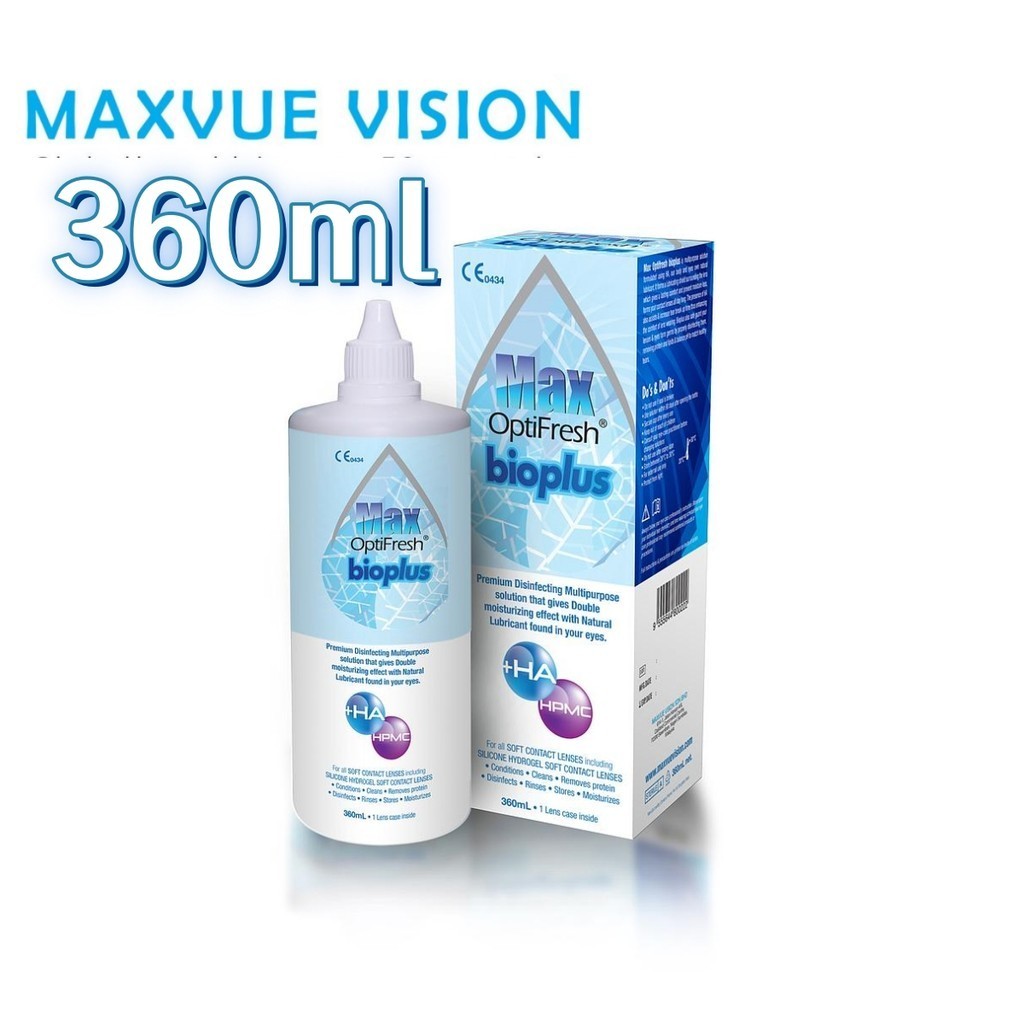 ( 360ml) Maxvue Max OptiFresh bioplus Disinfecting Solution Big Bottle ...