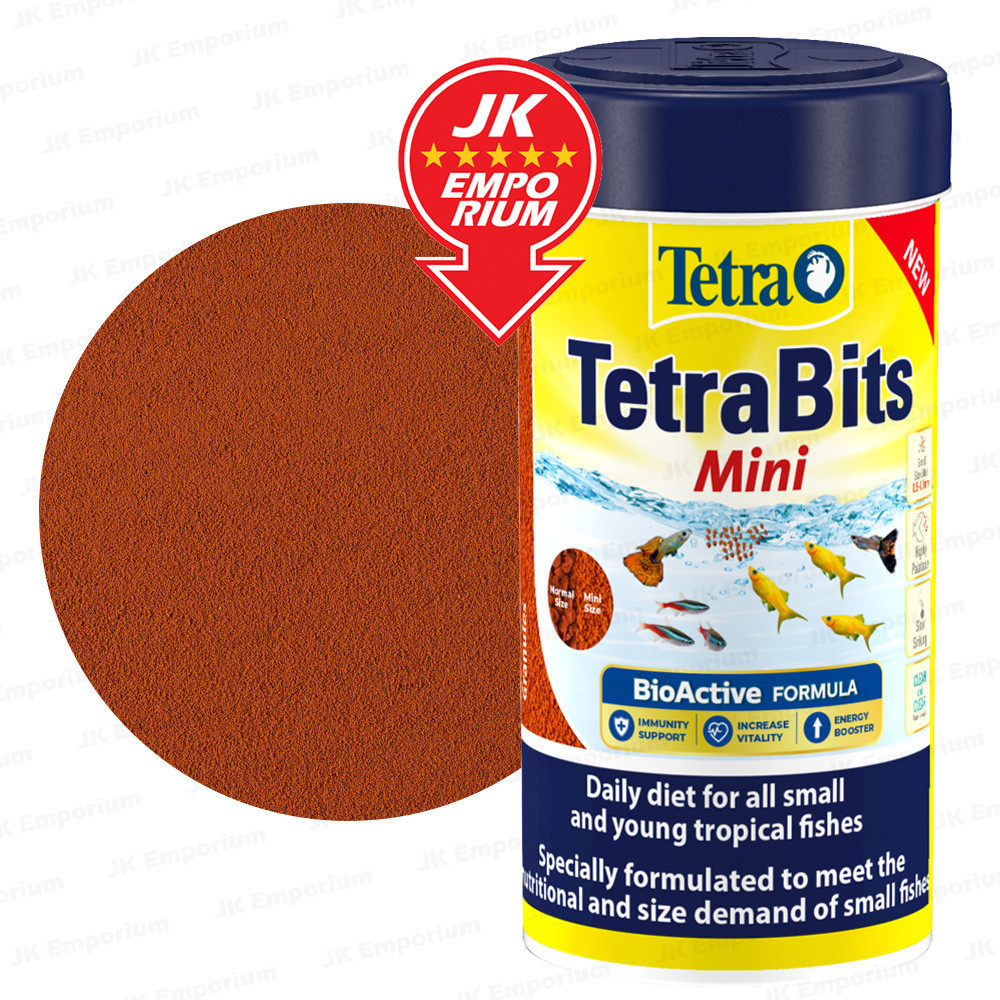 Tetra Bits Mini TetraBits Tropical Fish Food Makanan Ikan 30g 90g ...