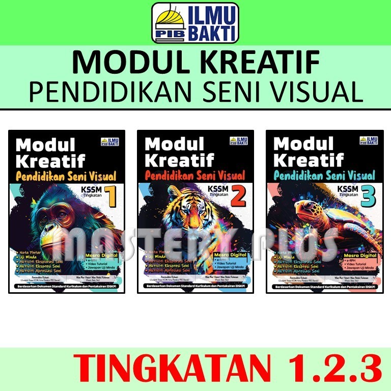 MODUL KREATIF PENDIDIKAN SENI VISUAL TINGKATAN 1 2 3 | BUKU LUKISAN ...