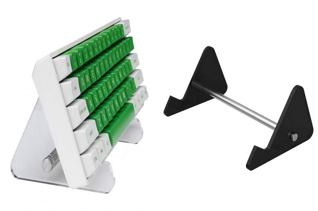 /LO/ Stainless Steel Keyboard Stand Keyboard Display Stand Acrylic ...