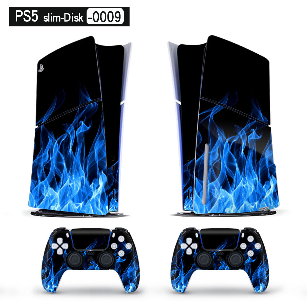 Protective Sticker for PS5 Slim Disc Console Vinyl Skin Full Set Decal ...