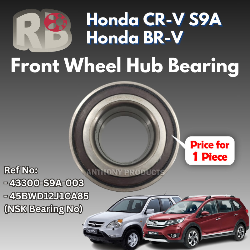 Honda CRV CR-V S9A, BRV BR-V (2016-ON) Front Wheel Hub Bearing Left ...