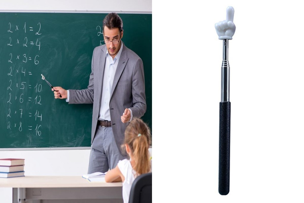 Adjustable Fingertip Stick Smooth And Hook-free Pointer Telescopic 