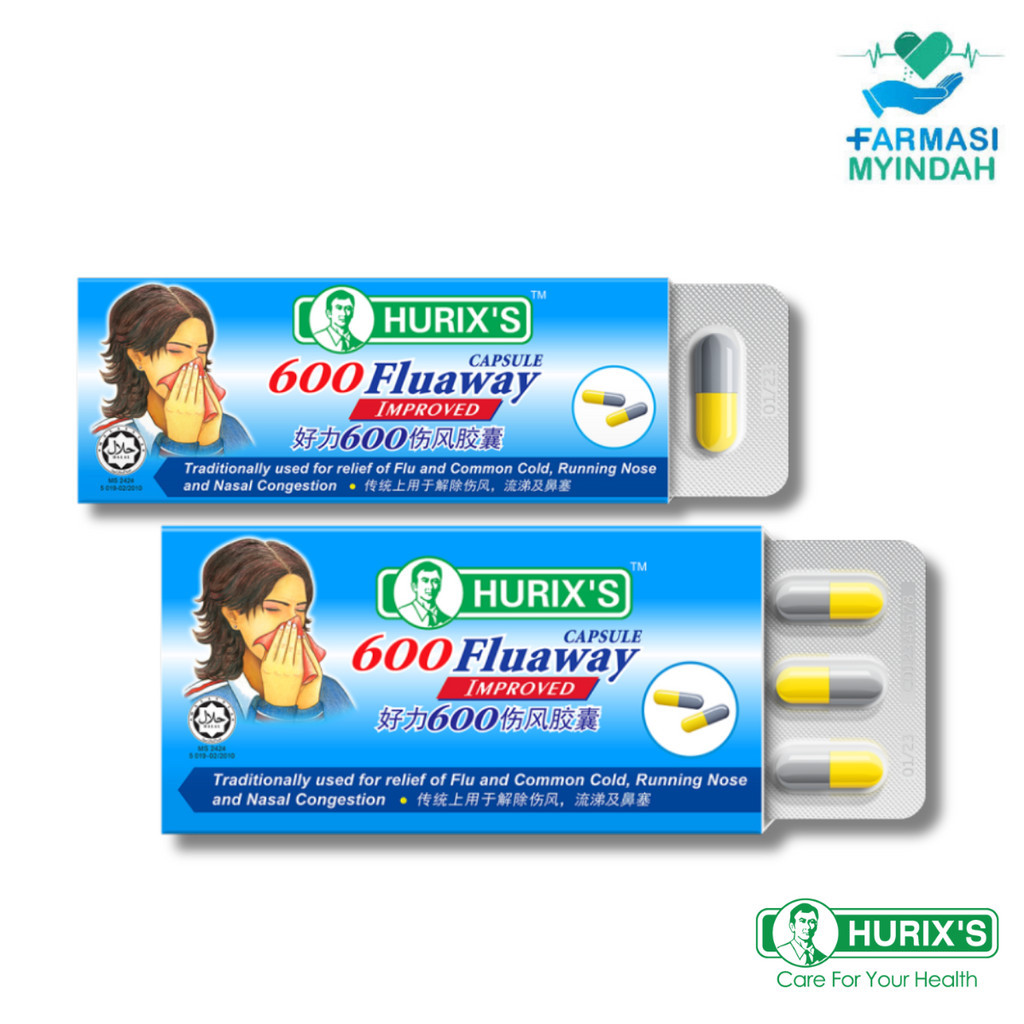 Hurix's 600 Fluaway Capsule Improved (6 Cap / 9 Cap) | Shopee Malaysia