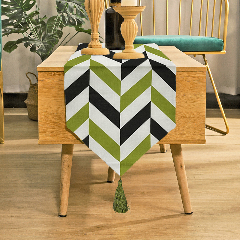 Romantika Pattern Table Runner 2m with Tassel Farm Style Table Cloth ...