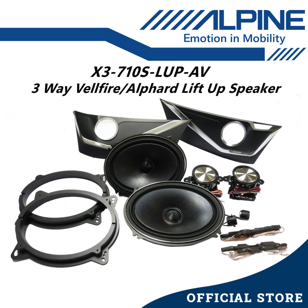 Alpine 3 Ways Lift Up Speaker For Toyota Vellfire / Alphard ANH30 Front ...