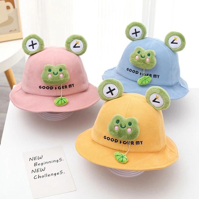 Cute Frog Baby Sun Hat Spring Summer Wide Brim Bucket Hats for Boy Girl ...