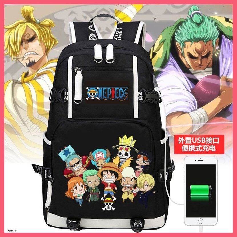 School Bag Backpack Travel Bag School Bag ONE PIECE Luffy ONE PIECE ...