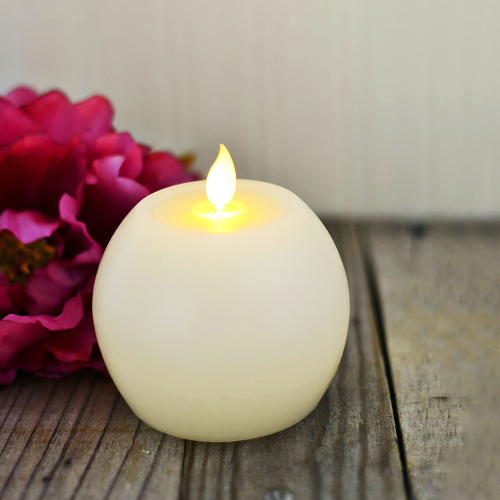 Romantika LED Candle 7.5x10cm/ 10x12cm 3 Type Available LED Lilin White ...