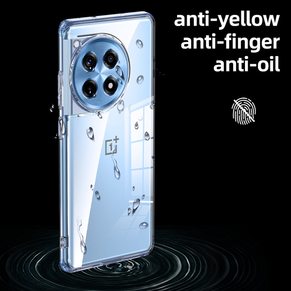 Case for Oneplus ACE 3 1+12R Clear Back Cover Soft TPU Silicone Frame ...