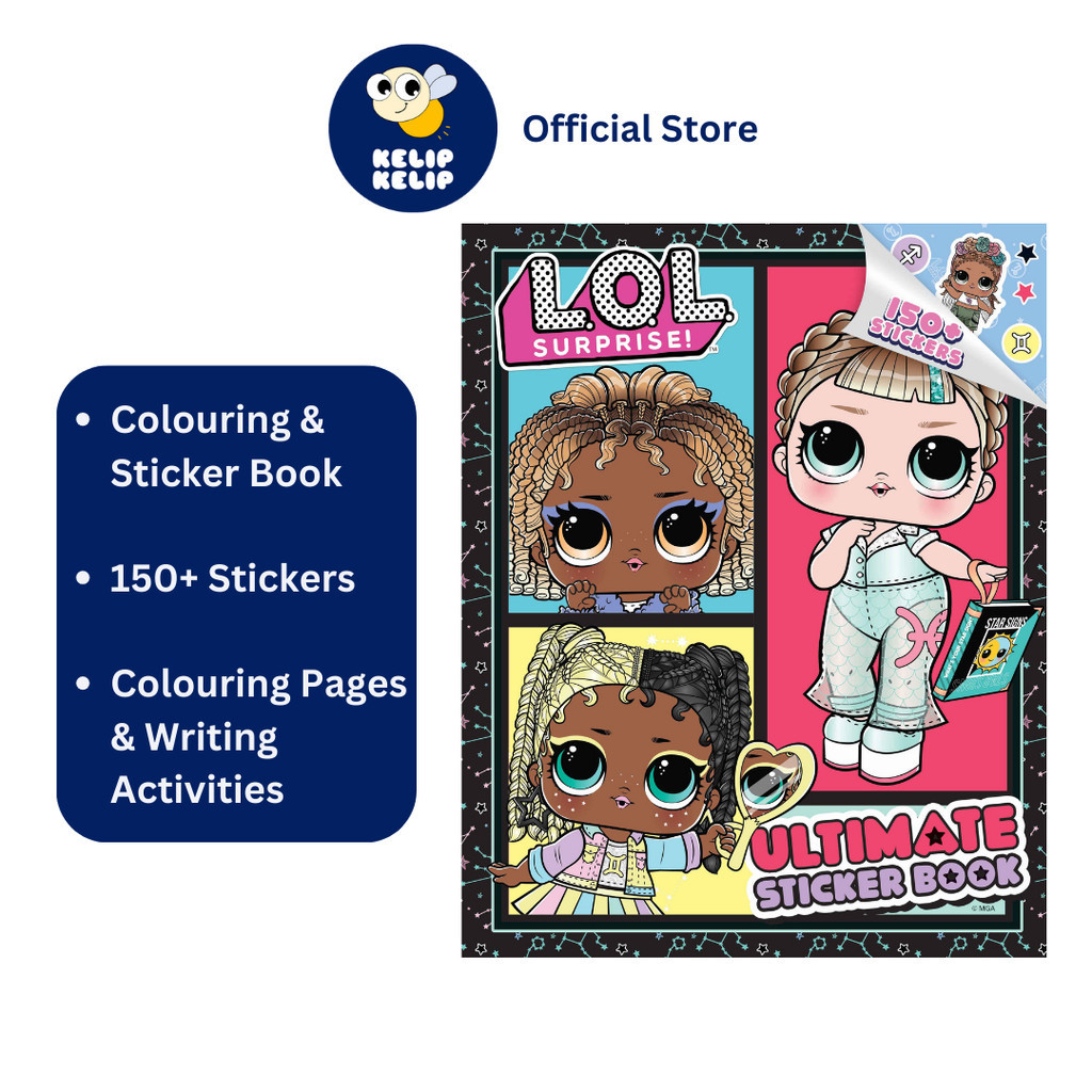 LOL Surprise Ultimate Sticker Book For Kids with 150+ Cool Stickers ...
