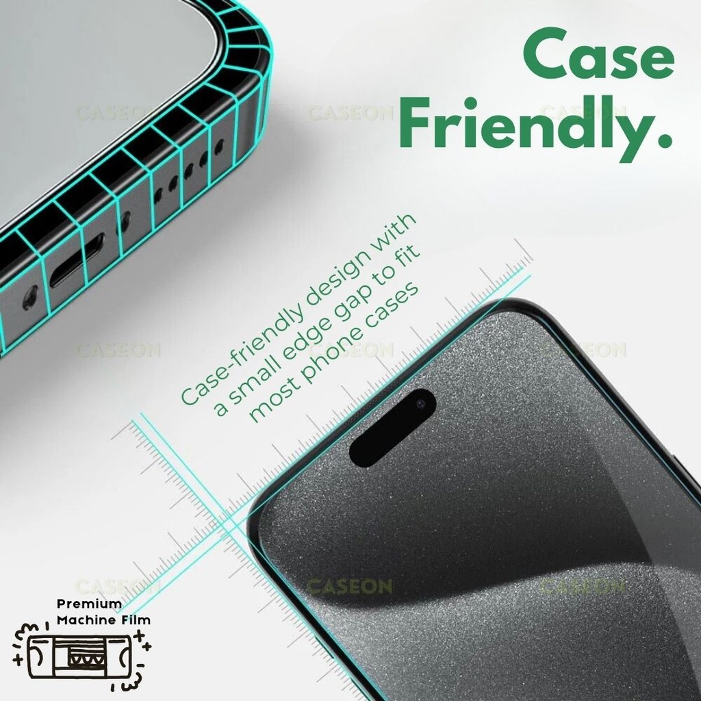CASEON Machine Cut Film Screen Protector For Samsung S25 Edge S24 S23 ...