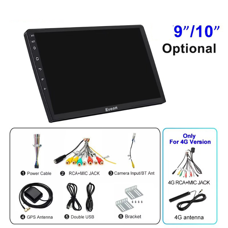 (8GB+128GB 8Core 4G SIM Cooling Fan) Evean 10.1
