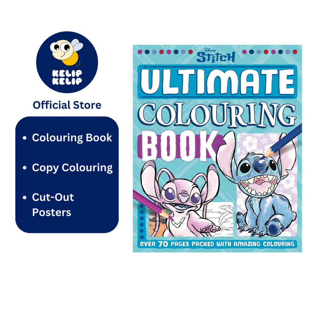 Disney Stitch Ultimate Colouring Book For Kids to Color (72 Pages ...