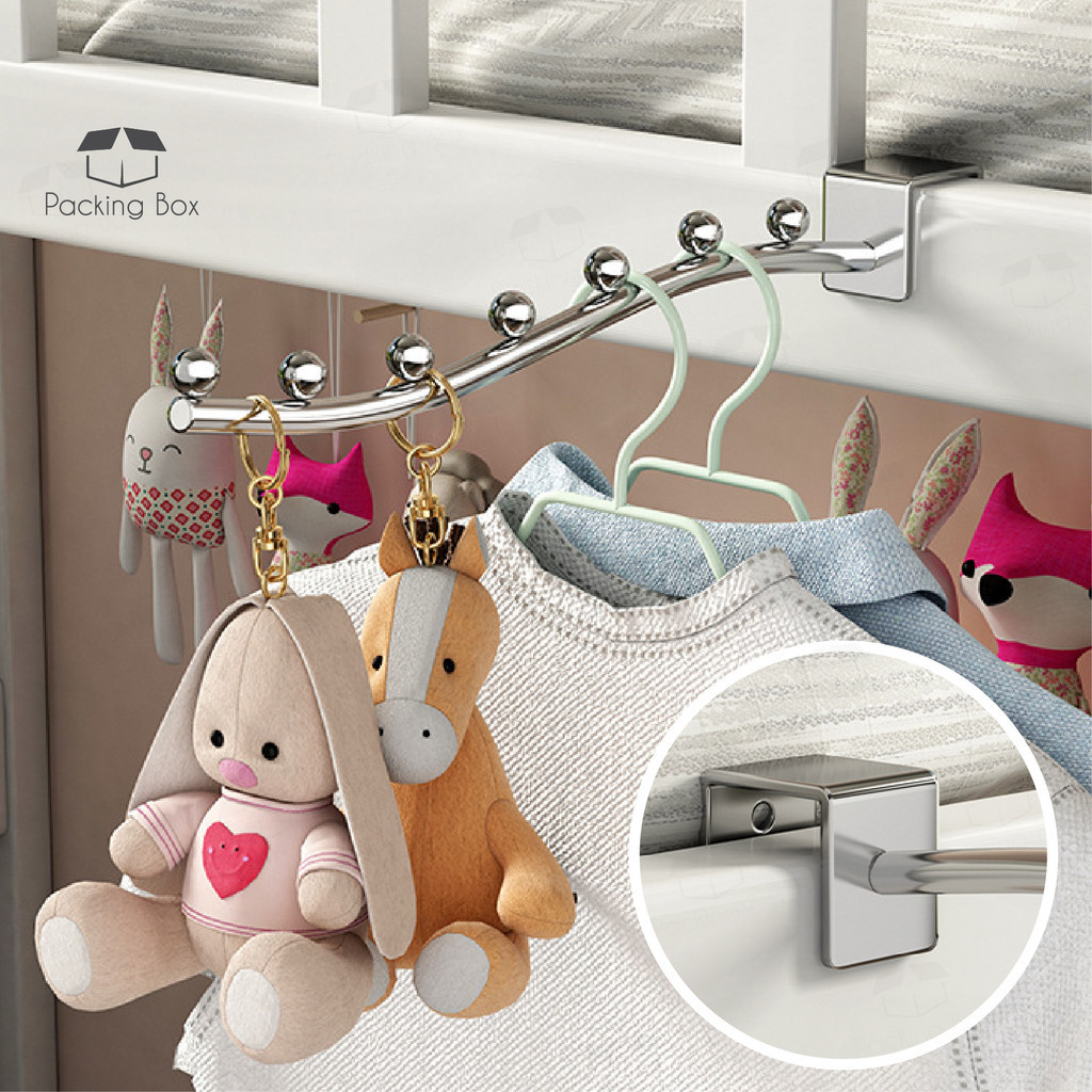 PKB Bedside Hook Clothes Hook Display Rack Square Tube Hook Home ...