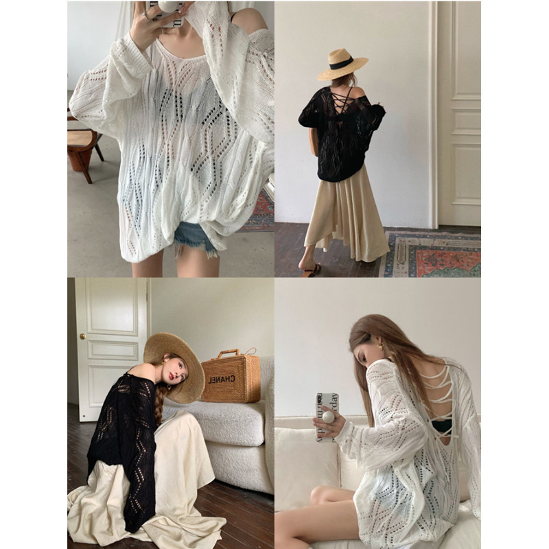 SUXI - Sexy Backless Fashion Casual Thin Korean Style Loose Long ...