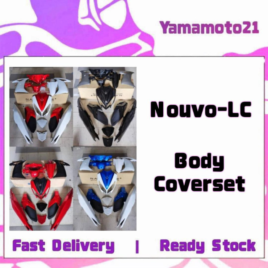 YAMAHA NOUVOLC NOUVO LC NOUVO-LC BODY COVER SET (BLACK/BMC-P.WHITE/RM7 ...