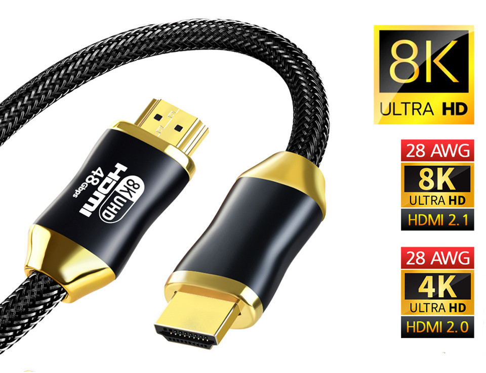 Lotto Cavi Hdmi Cavo HDMI 6 Piedi Placcato Oro – Perfetto Per 4K, PS4, Xbox, Blueray E UHDTV Metros Carrefour - Foto 9