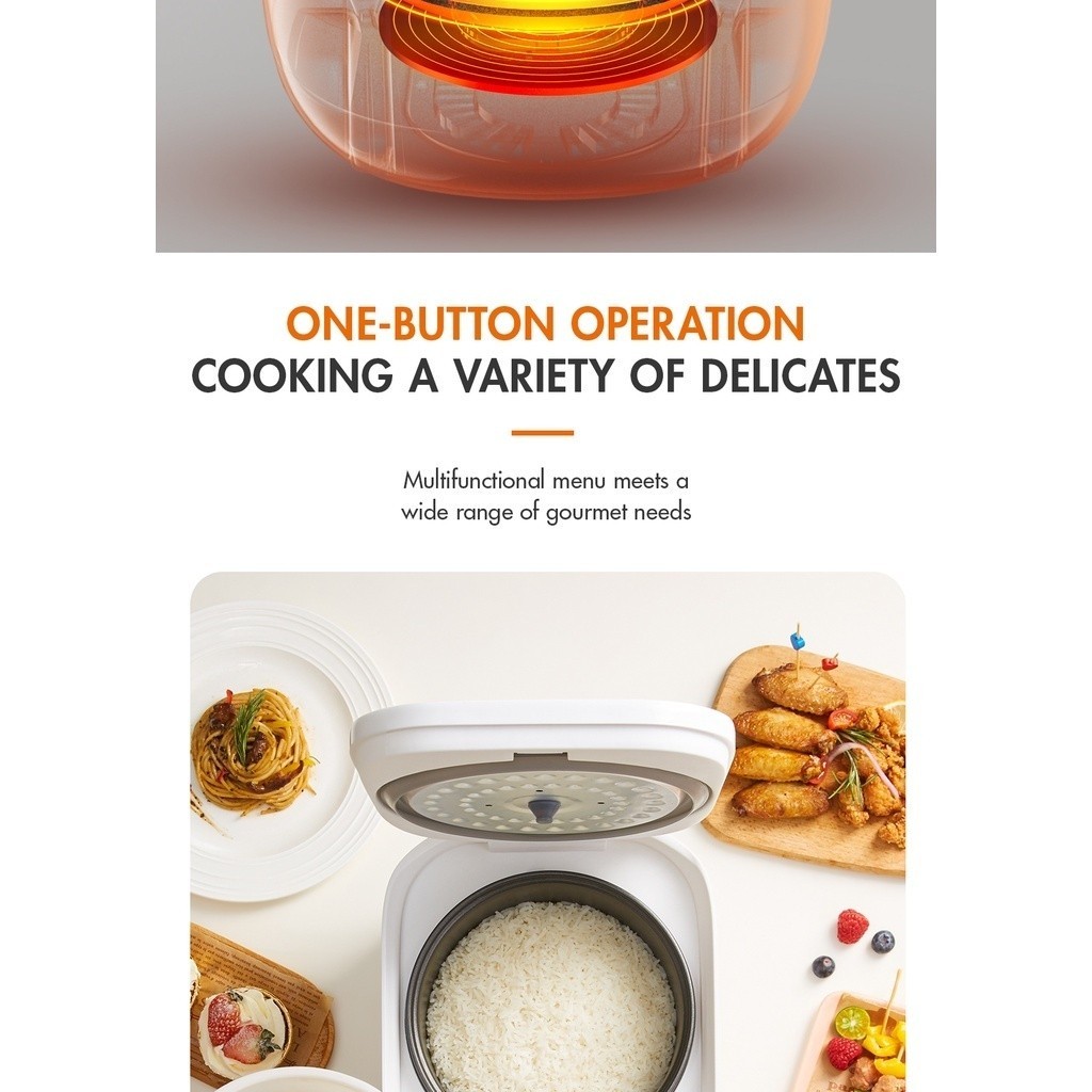 Gaabor Mini Rice Cooker (2.5L) Smart Micro Processor Rice Cooker NonStick GRS25D Shopee Malaysia