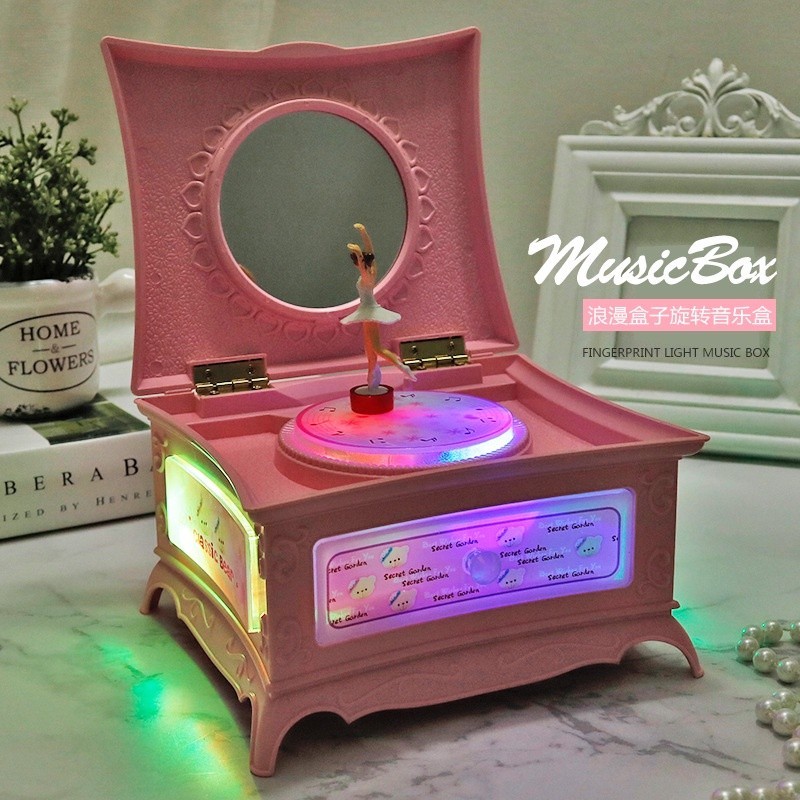 Amazthing Pink Jewelry Music Box with Ballerina Dancer & Light | Kids ...