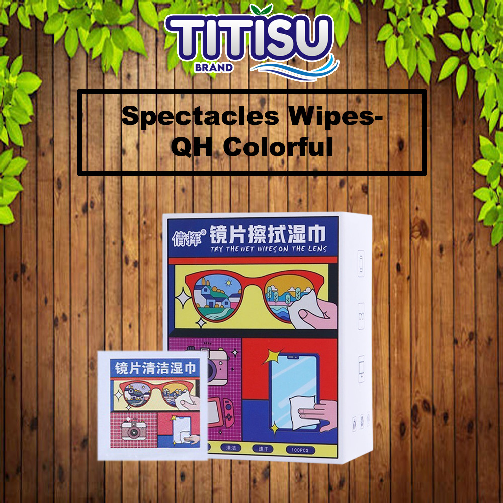 🧻 [100pcs] Spectacles Wipes Individual Pack Glasses Cleaner Wet Wipes ...