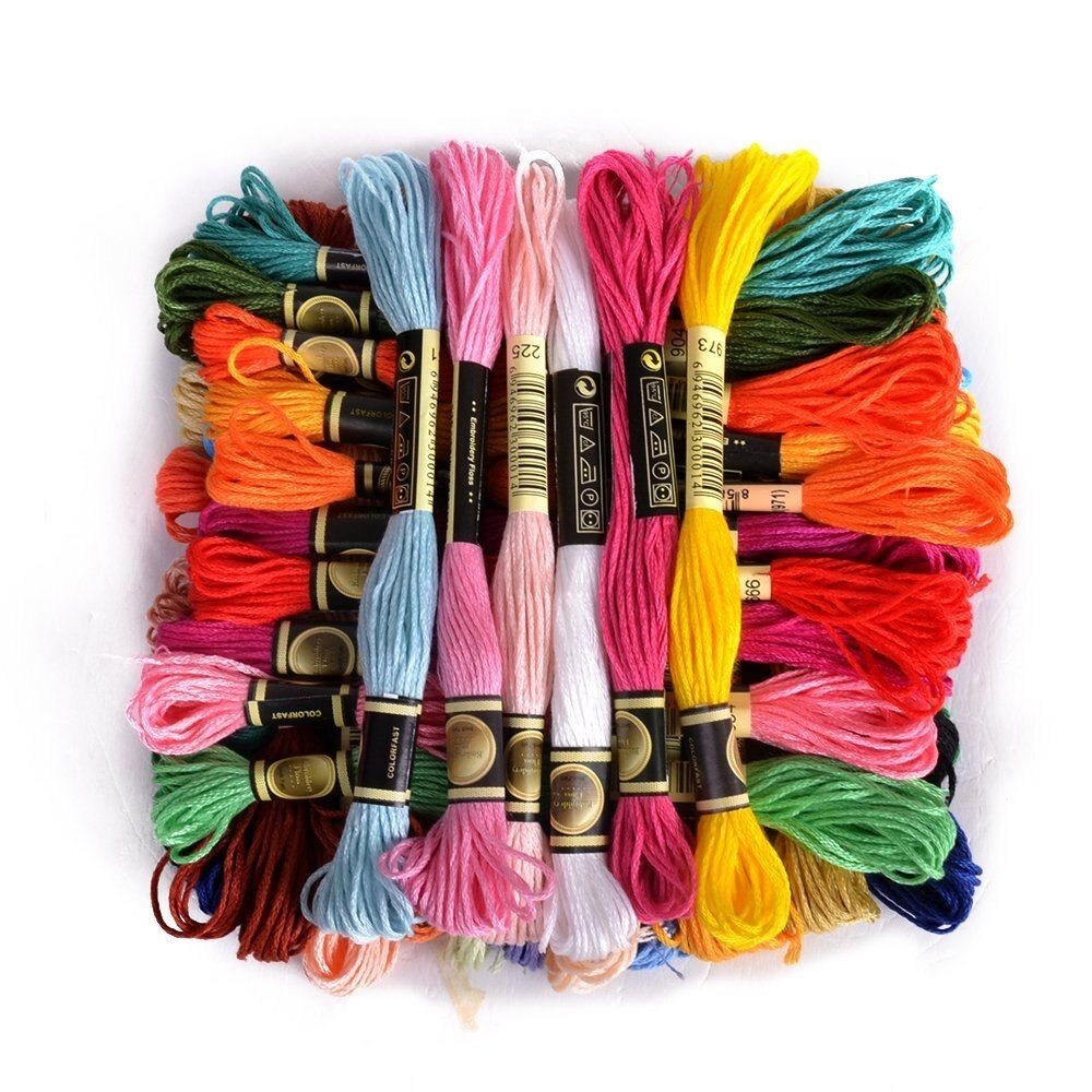 [Pre-Order] 24 Pc Skeins for Cross Stitch Embroidery Floss Thread Yarn ...