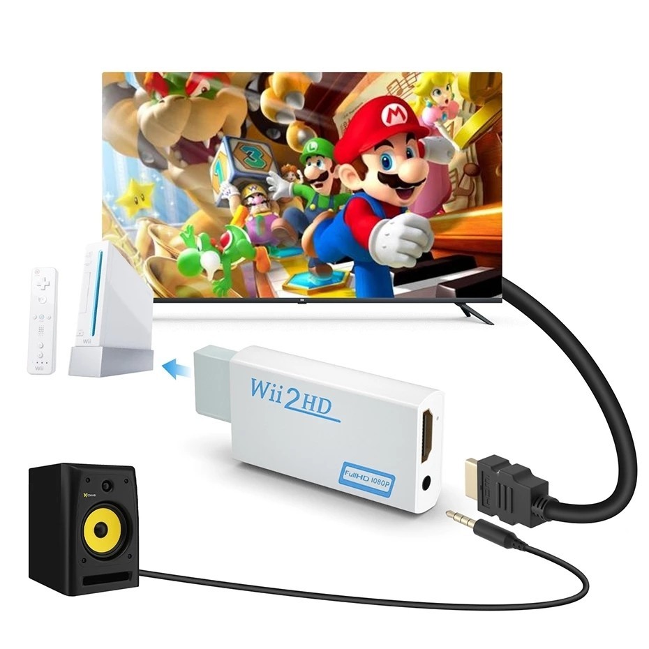 Full HD 1080P Wii to HDMI Converter Adapter with 3.5mm Audio Wii2hdmi ...