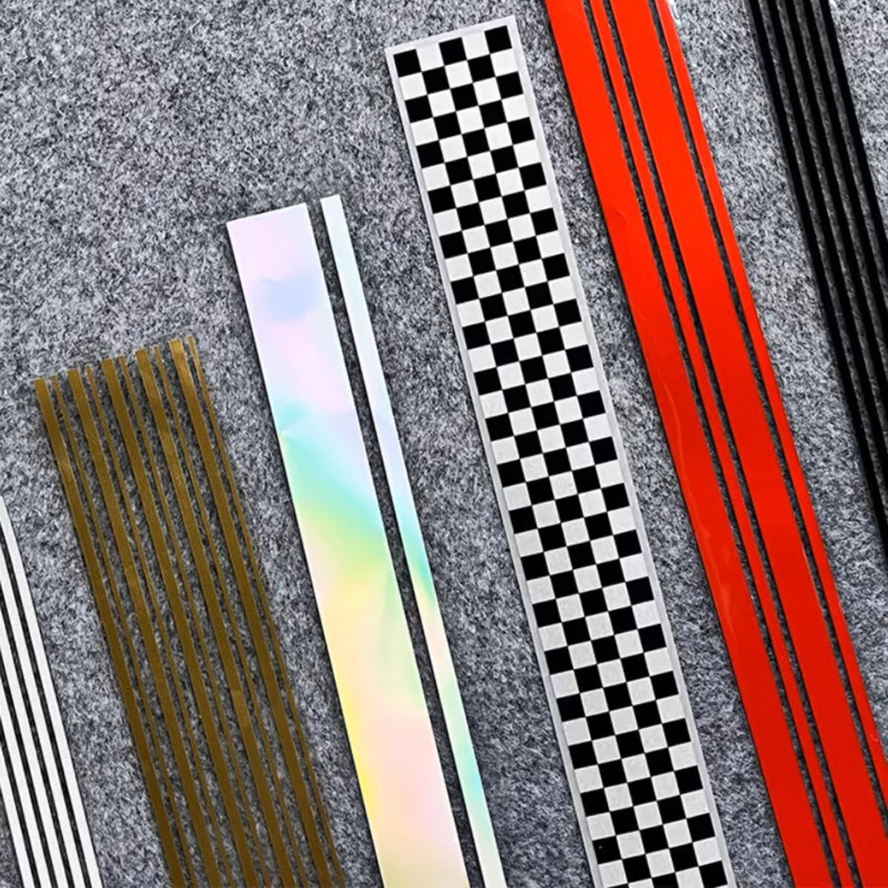 Stripe Vinyl Reflective Decoration Stickers Moto Tank Body Decal DIY ...
