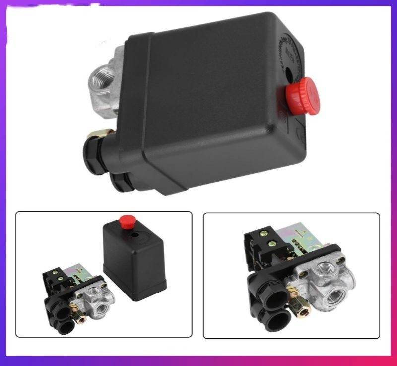 Heavy Duty 240V 16A Four Port Air Compressor Pressure Switch Control ...