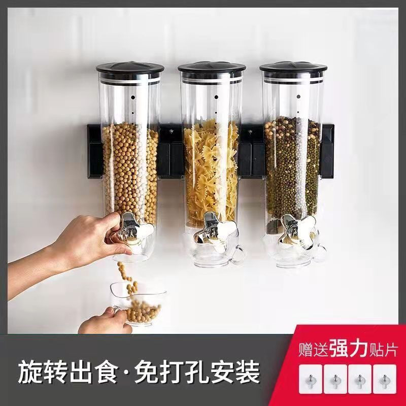 Wall-mounted Cereal Storage Sealed Jar Dried Fruit Snack Jar Household ...