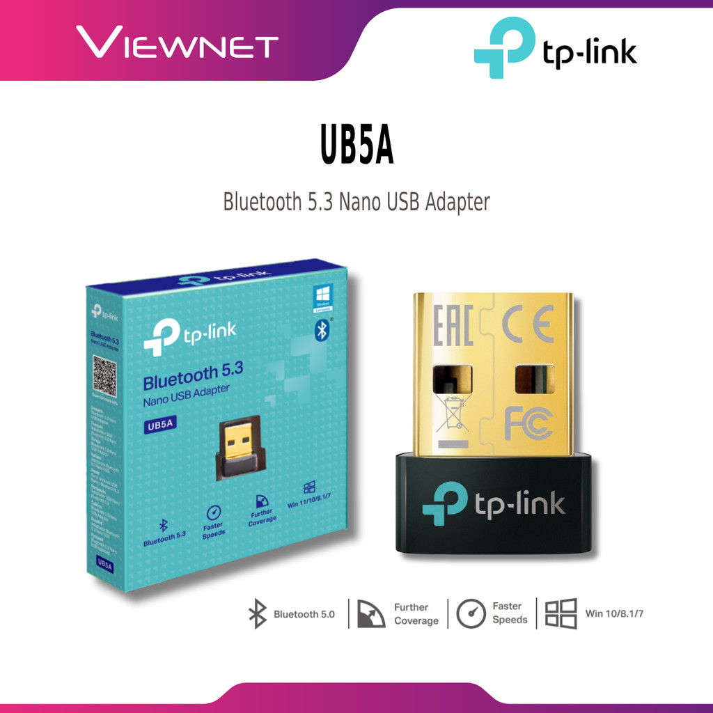 TP-LINK UB5A BLUETOOTH 5.0 NANO USB ADAPTER RECEIVER NANO MINI USB ...