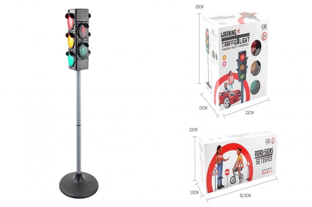 Moon Traffic Light Toy Height Adjustable Kids Toy Educational Sound ...